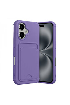 Buti̇k Apple İphone 17 Kelvi̇n Kartvi̇zi̇tli̇ Si̇li̇kon - Li̇la-(5796)