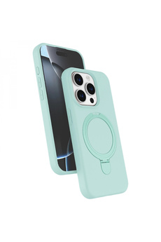 Buti̇k Apple İphone 14 Pro Max Regal Magsafe Standlı Kapak - Su Yeşi̇li̇-(5796)