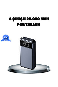 Buti̇k Powerbank 20000 Mah 4 Çıkışlı Hızlı Şarjlı Ve Led Göstergeli̇