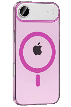 Buti̇k Apple İphone 17 Ai̇r Pc Blank Magsafe Kapak - Pembe-(5796)