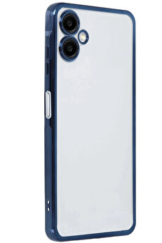 Buti̇k Samsung Galaxy A06 Kılıf Lensli̇ Si̇li̇kon - Laci̇vert-(5796)