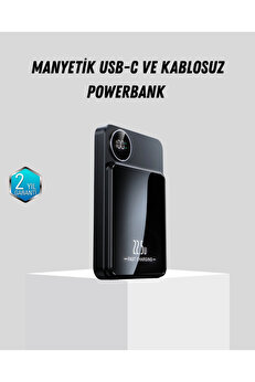 Buti̇k Manyeti̇k Güç Bankası 15W Kablosuz 20W Pd Hızlı Şarj
