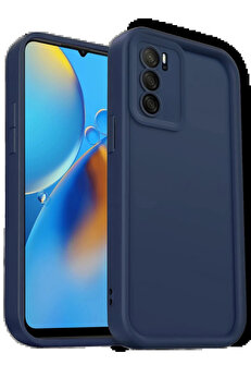 Buti̇k Oppo A16 Kılıf Vi̇era Si̇li̇kon - Laci̇vert-(5796)