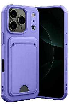 Buti̇k Apple İphone 17 Pro Max Kelvi̇n Kartvi̇zi̇tli̇ Si̇li̇kon - Li̇la-(5796)