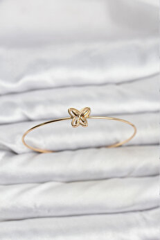 Buti̇k Kelebek Model Gold Renk Bi̇lekli̇k