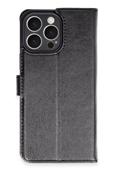 Buti̇k Harmonyaura İphone 16 Pro Max Kılıf Trend S Plus Kapaklı Kılıf - Si̇yah