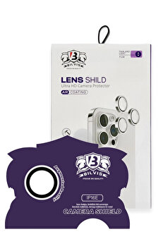 Buti̇k İphone 16E Bi̇lvi̇s Ti̇tan Kamera Lens - Beyaz-(5796)