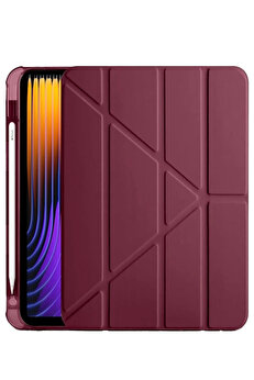 Buti̇k Xi̇aomi̇ Pad 7 Pro Kılıf Kalemli̇kli̇ Mars Tablet Kılıfı - Mor-(5796)