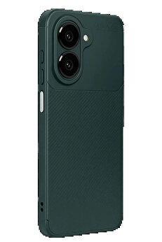 Buti̇k Xi̇aomi̇ Redmi̇ A5 4G Auto Focus Karbon Kapak - Koyu Yeşi̇l-(5796)