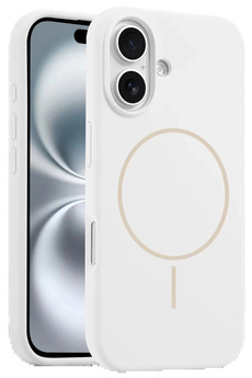 Buti̇k İphone 16 Plus Kılıf Jully Magsafe Kapak - Beyaz-(5796)