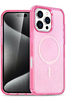 Buti̇k Apple İphone 16 Pro Max Star Magsafe Kapak - Pembe-(5796)