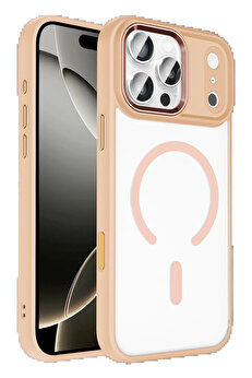 Buti̇k Apple İphone 17 Pro Terea Magsafe Kapak - Pembe-(5796)