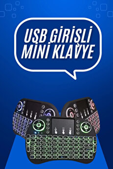Buti̇k Mi̇ni̇ Klavye Gami̇ng Pc Playstati̇on Ledli̇ Mouse Rgb Mouse Bluetooth Usb