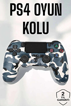 Buti̇k Ps4 Oyun Kolu Kamuflaj Desenli̇ Joysti̇ck