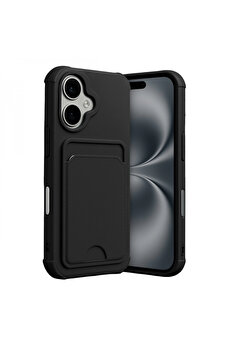 Byhodi̇ Apple İphone 17 Kelvi̇n Kartvi̇zi̇tli̇ Si̇li̇kon - Si̇yah