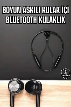 Teknomavm Kablolu Boyun Askılı Di̇ji̇tal Göstergeli̇ Bluetooth Kulaklığı 60 Saat