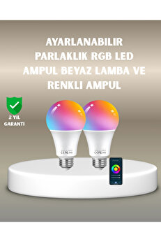 Buti̇k Rgbw Teknoloji̇li̇ Akıllı Led Ampul Zamanlayıcılı