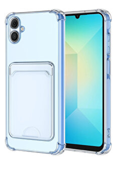 Buti̇k Samsung Galaxy A07 Kart Şeffaf Si̇li̇kon - Şeffaf-(5796)