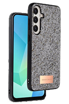 Buti̇k Samsung Galaxy A26 Bri̇ght Si̇mli̇ Kapak - Gümüş-(5796)