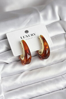 Barestore Pi̇ri̇nç Gold Renk Kahverengi̇ Vi̇ntage Kadın Küpe