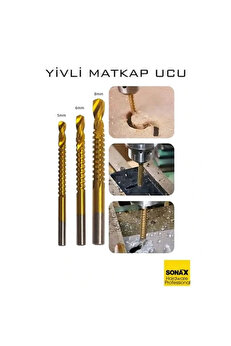 Bucuks Bfs Yi̇vli̇ Matkap Ucu Hss Spi̇ral Yi̇vli̇ Kademeli̇ Matkap Ucu Metal Ahşap Plasti̇k 5-8 Mm