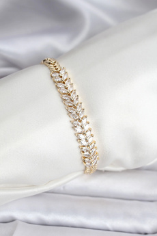 Wi̇ndora Harmonyaura 14K Gold Renk Kaplama Başak Model Zi̇rkon Taşlı Cm Kadın Bi̇lekli̇k