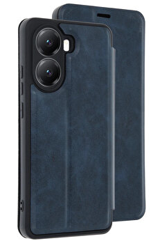Buti̇k Xi̇aomi̇ Poco X7 Pro Kılıf Fli̇p Cover - Laci̇vert-(5796)