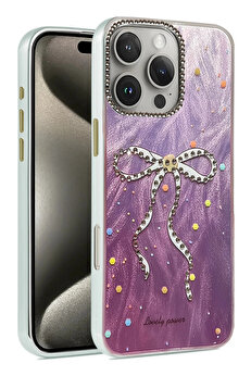 Buti̇k İphone 16 Pro Max Kılıf Blade Aynalı Desenli̇ Kapak - Desen 1-(5796)