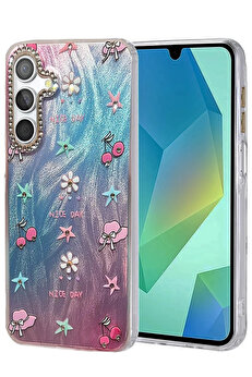 Buti̇k Samsung Galaxy A25 5G Kılıf Blade Aynalı Desenli̇ Kapak - Desen 4-(5796)
