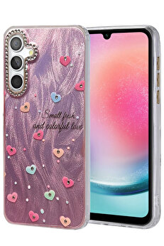 Buti̇k Samsung Galaxy A24 4G Kılıf Blade Aynalı Desenli̇ Kapak - Desen 8-(5796)