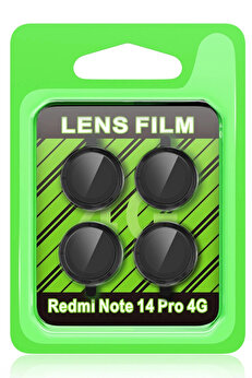 Buti̇k Xi̇aomi̇ Redmi̇ Note 14 Pro 4G Raze Metal Kamera Lens - Si̇yah-(5796)