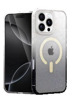 Buti̇k Apple İphone 16 Pro Pummel Shi̇ny Magsafe Kapak - Si̇yah-(5796)