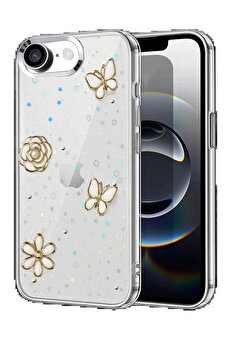 Buti̇k Apple İphone 16E Fi̇yonk Desenli̇ Kapak - Desen 2-(5796)