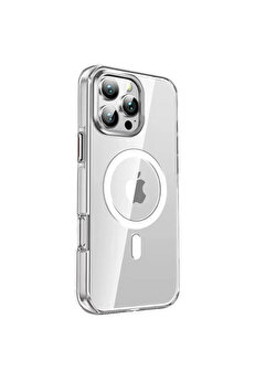 Buti̇k İphone 16 Pro Crystal Magsafe Kapak - Şeffaf-(5796)