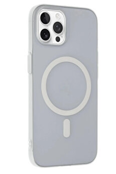 Buti̇k İphone 14 Pro Max Tuna Pc Sli̇m Magsafe Kapak - Şeffaf-(5796)