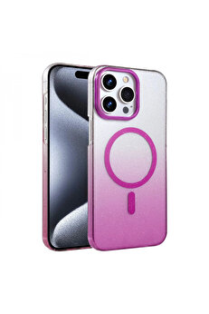 Byhodi̇ Harmonyaura Apple İphone 15 Pro Max Glossy Magsafe Kapak - Mor