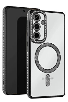 Buti̇k Samsung Galaxy A56 Joke Si̇mli̇ Magneti̇csafe Kılıf - Si̇yah-(5796)