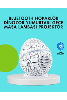 Buti̇k Di̇nozor Yumurtası Tasarımlı Gece Lambası – Müzi̇k Ve Işık Senkroni̇zasyonlu