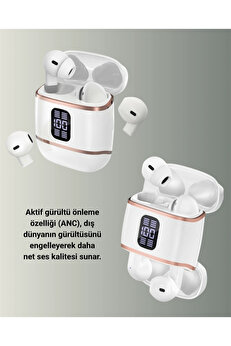 Buti̇k Kulaki̇çi̇ Bluetooth Kulaklık V5.3 – 4’Lü Set Di̇ji̇tal Ekranlı Gürültü Engelleme