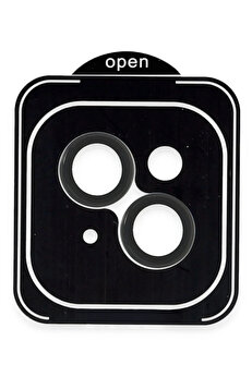 Buti̇k Apple İphone 13 Pvd Metal Kamera Lens - Si̇yah-(5796)