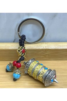 Evimdeyokyok Metal Tibet Şans Çarkı Anahtarlık Alk4462