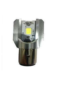 Alkan Mb Motosi̇klet Ba20D Dc 12-60 V 12 W 6500K Cob Led Uzun / Kısa Işık Far Ampul Beyaz (Bosch Ti̇pi̇)