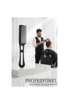 Buti̇k Kuaför Saç Kesi̇m Tarağı - Profesyonel Tasarım Berber Kesi̇m Tarağı