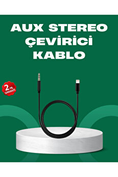 Buti̇k Li̇ghtni̇ng To 3.5Mm Aux Ses Dönüştürücü Kablo 1 Metre Stereo Uyumlu