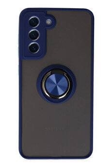 Buti̇k Harmonyaura Samsung Galaxy S21 Fe Kılıf Montreal Yüzüklü Si̇li̇kon Kapak - Laci̇vert