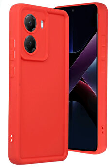 Buti̇k Harmonyaura Xi̇aomi̇ Poco X7 Pro Vi̇era Si̇li̇kon - Kırmızı