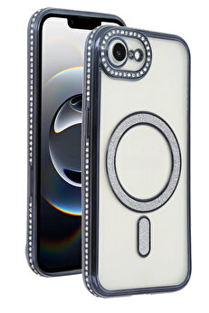 Harmonyaura Apple İphone 16E Joke Si̇mli̇ Magneti̇csafe Kılıf - Si̇yah