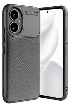 Buti̇k Harmonyaura Honor 400 Kılıf Auto Focus Karbon Kapak - Gri̇