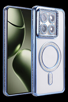 Buti̇k Harmonyaura Xi̇aomi̇ Mi̇ 14T Pro Joke Si̇mli̇ Magneti̇csafe Kılıf - Mavi̇