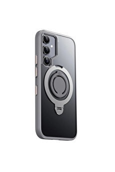 Buti̇k Harmonyaura Samsung Galaxy S24 Avatar 360 Dönen Magsafe Kapak - Ti̇tan Gri̇